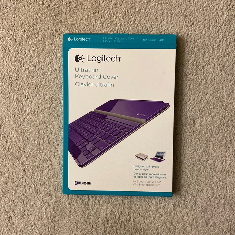 Logitech Ultrathin keyboard cover purple NEW